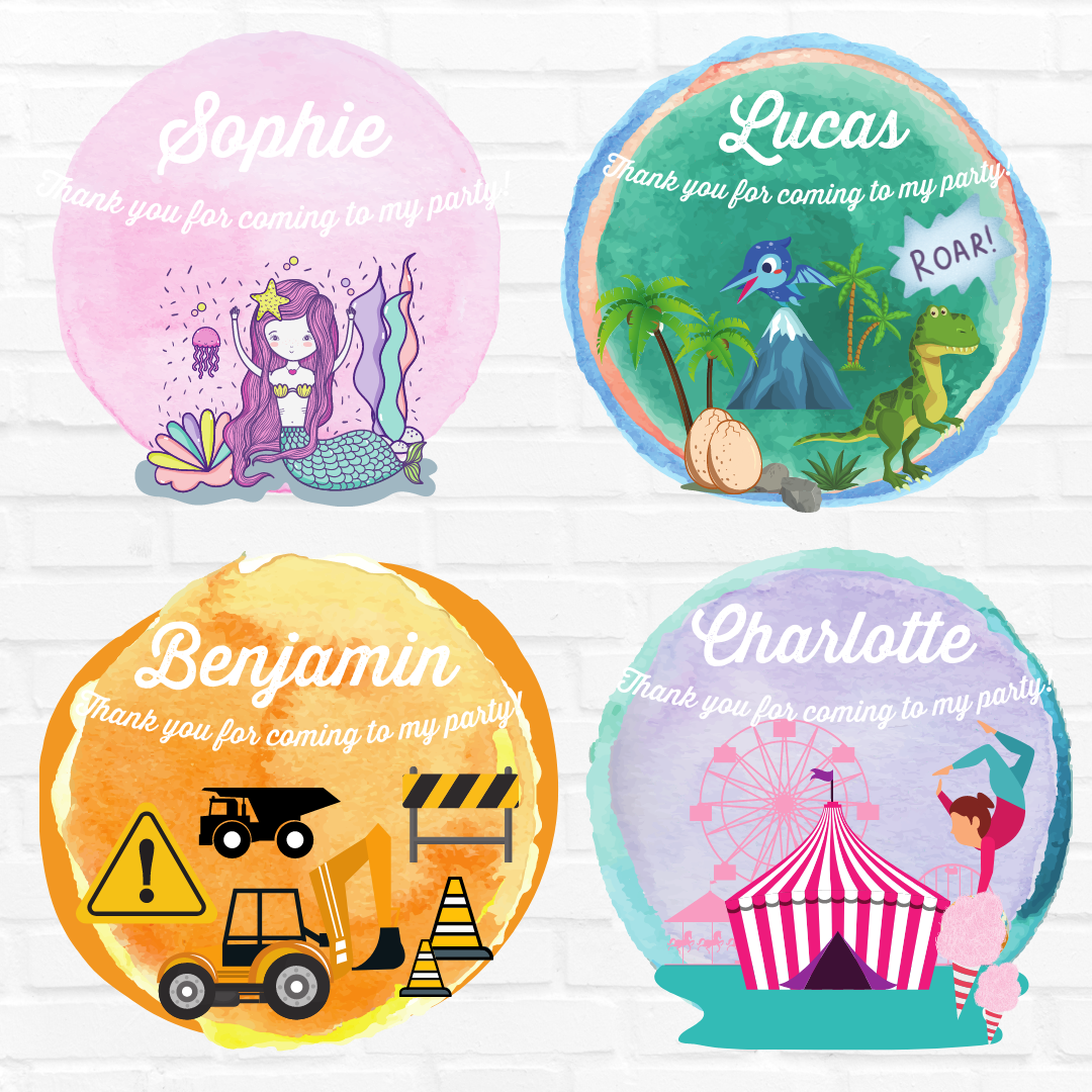 Design sur mesure pour sac à bonbons ou pochettes cadeaux