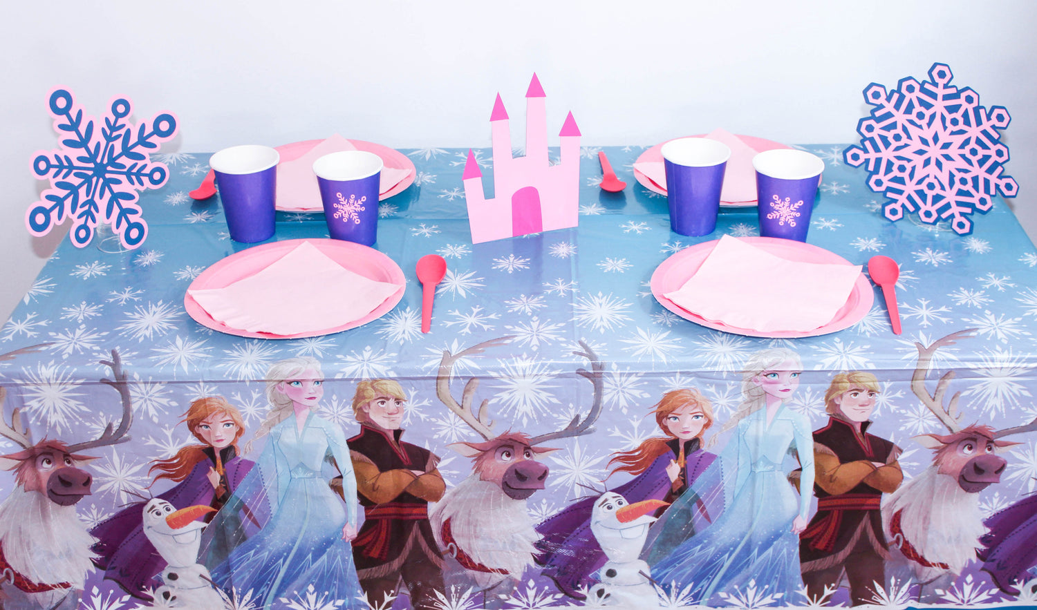 Décoration de table - La reine des neiges - fête d'enfants 